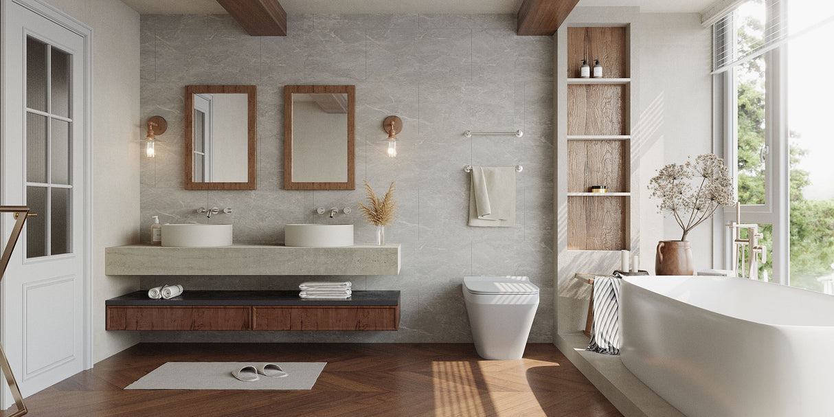 SPC-Wandverkleidung Beton Hellgrau 800x400mm