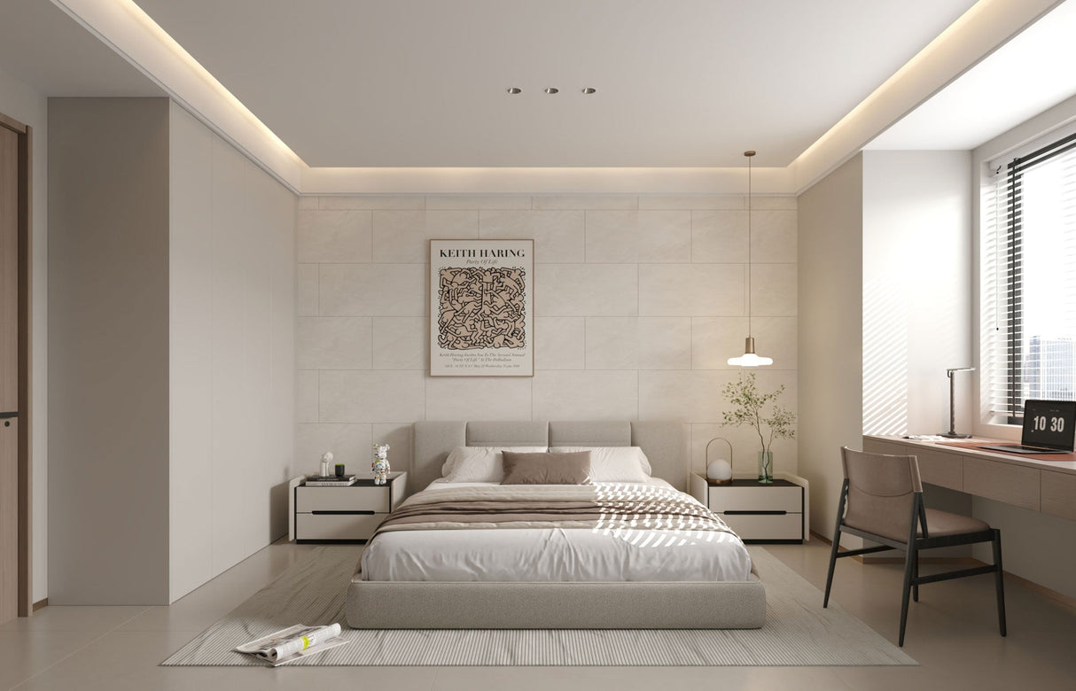 SPC-Wandverkleidung Hellgrau 800x400mm - Inhalt 1,92m²