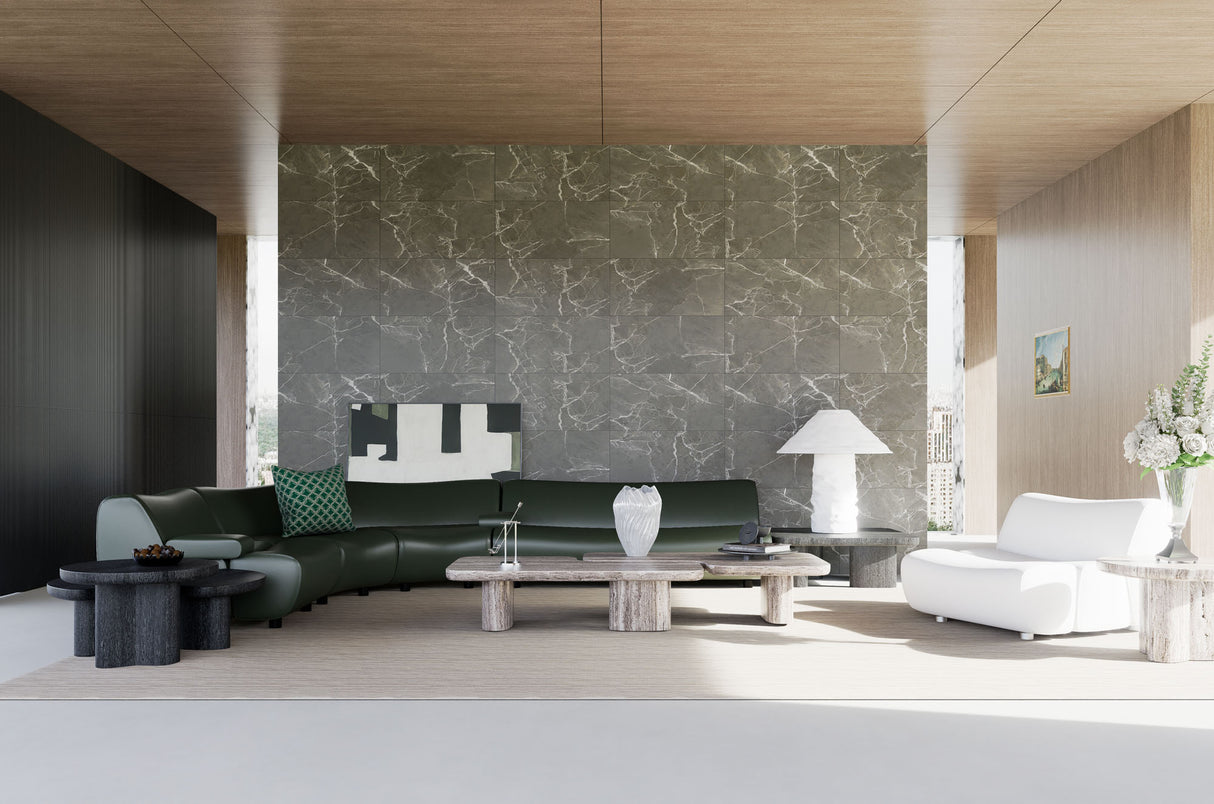 SPC-Wandverkleidung Marmor Anthrazit 800x400mm