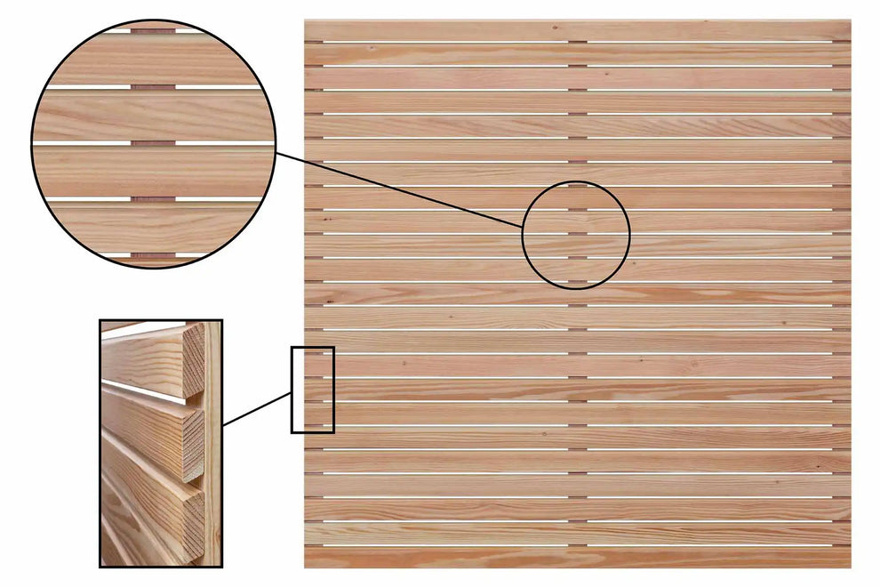 Sichtschutzzaun Lärche 180x180cm