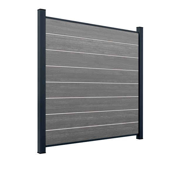ModuLine Zaun-Komplettset ENZO, WPC Basalt