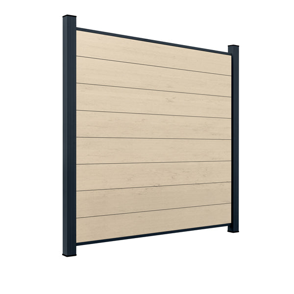 ModuLine Zaun-Komplettset ENZO, WPC Elfenbein