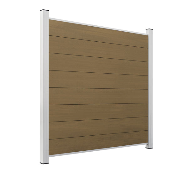 ModuLine Zaun-Komplettset ENZO, WPC Muskat