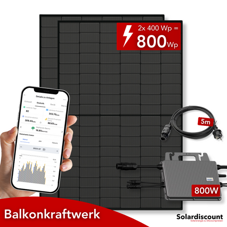 Balkonkraftwerk Komplettset 800W