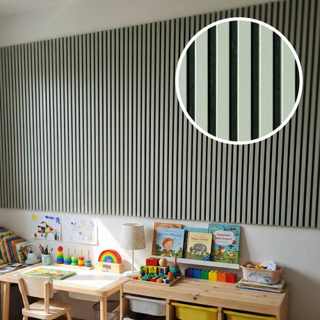 Akustikpaneel Premium Salbei Filz Schwarz