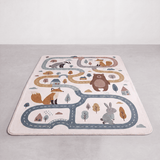Kinderteppich Animal Trail waschbar