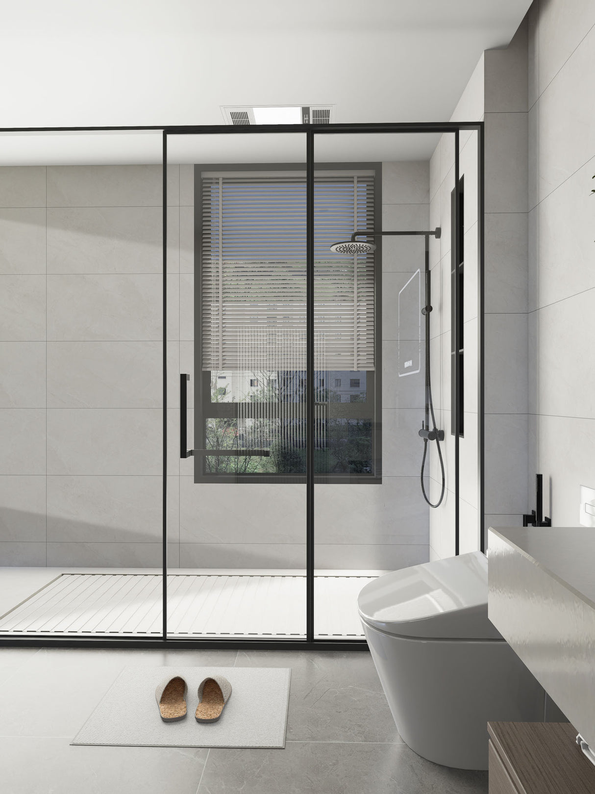 SPC-Wandverkleidung Hellgrau 800x400mm