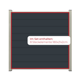 ModuLine ALU-Zaunprofil Komplettset MARIO / Anthrazit