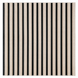 Akustikpaneel Premium Kiefer – Filz Schwarz 244 × 60 cm