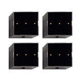 LED Solar Wand- und Zaunleuchte mit Bewegungsmelder und Fernbedienung Edge 4er Set