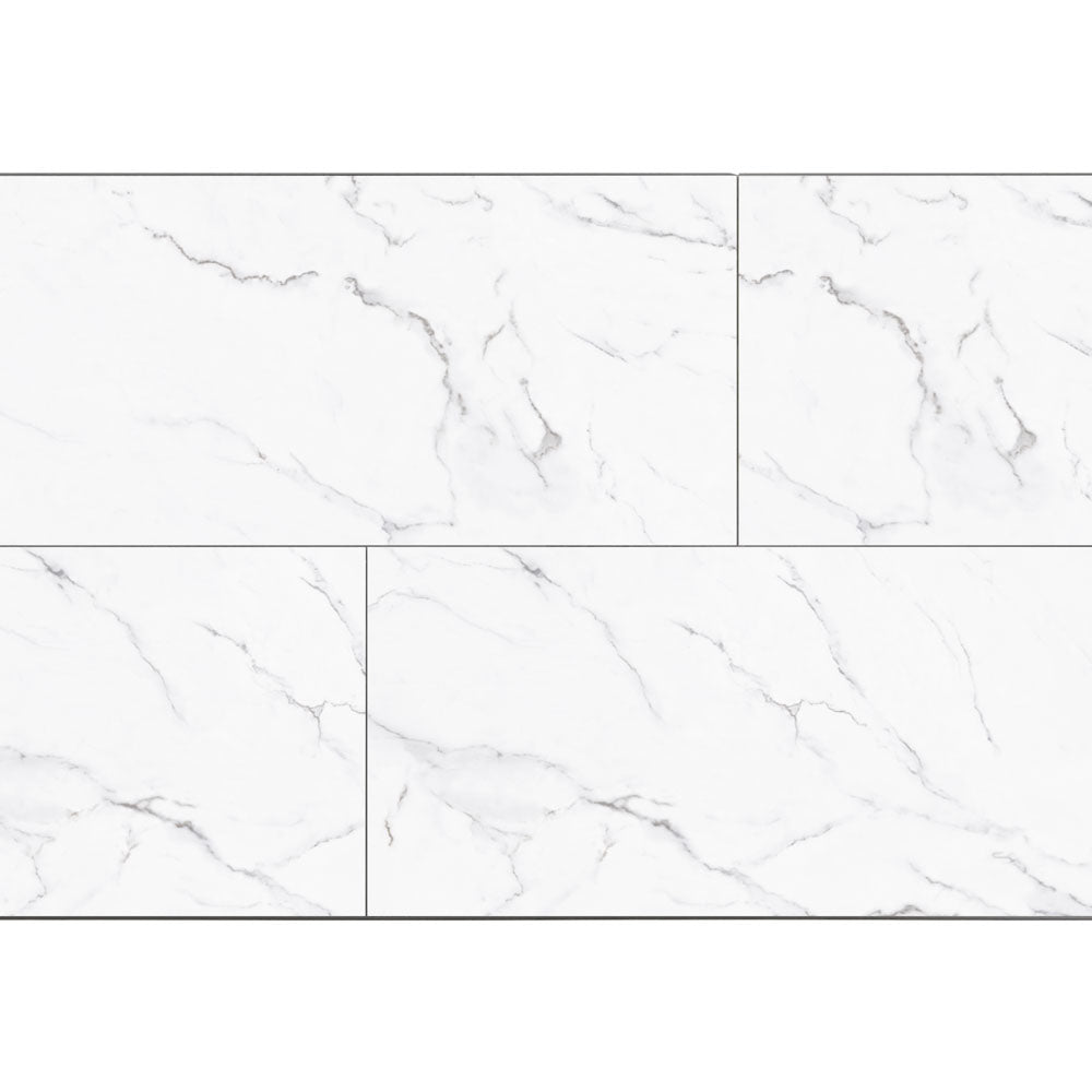 SPC-Wandverkleidung Marmor Weiß 800x400mm