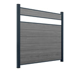 WPC Sichtschutzzaun ENZO Basalt - Style Anthrazit