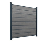 WPC Sichtschutzzaun ENZO Basalt - Design Anthrazit