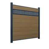 WPC Sichtschutzzaun ENZO Muskat - Style Anthrazit