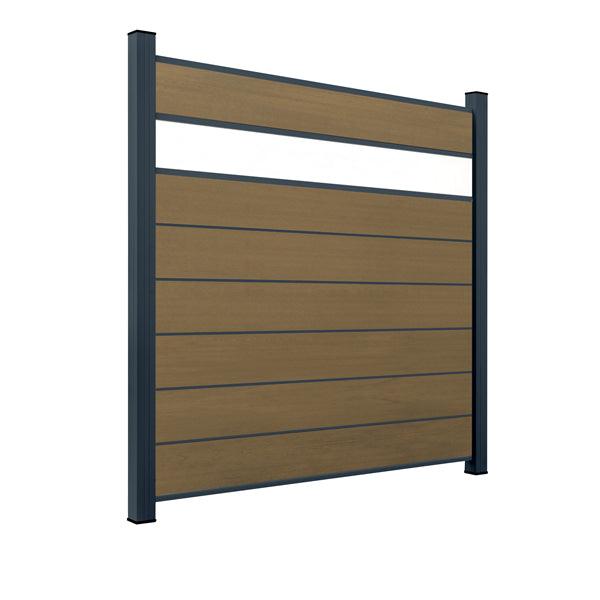 WPC Sichtschutzzaun ENZO Muskat - Style Anthrazit