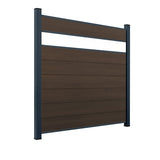 WPC Sichtschutzzaun ENZO Natur - Style Anthrazit