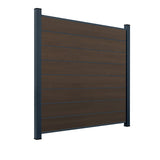 WPC Sichtschutzzaun ENZO Natur - Design Anthrazit