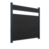 WPC Sichtschutzzaun ENZO Nero - Style Anthrazit