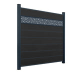 WPC Sichtschutzzaun ENZO Nero - Style Anthrazit