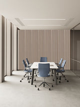 Akustikpaneel Premium Walnuss – Filz Beige 244 × 60 cm