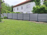 WPC Sichtschutzzaun ENZO Basalt - Standard Anthrazit