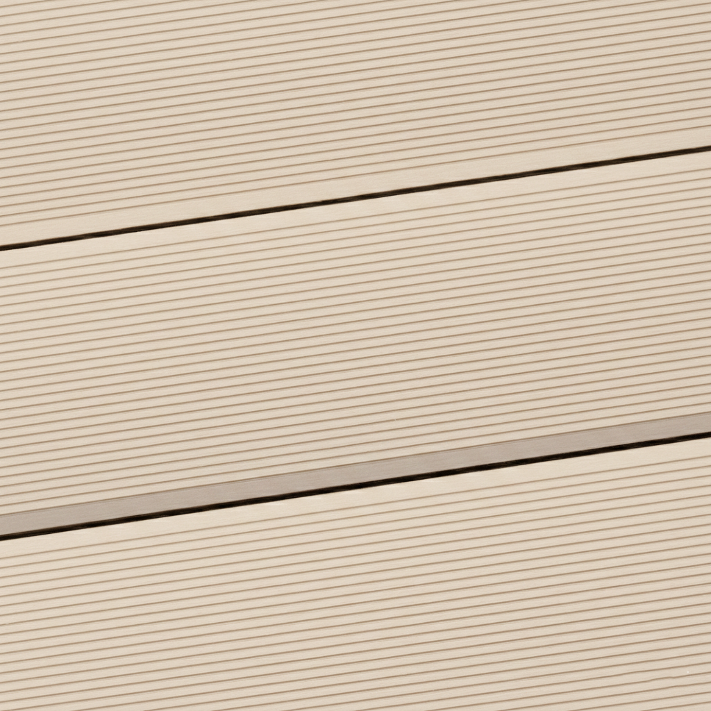 WPC Terrassendiele Massiv ECO Creme