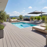 WPC Terrassendiele Hohlkammer Basic Seide
