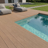 WPC Terrassendiele Hohlkammer Basic Teak