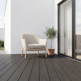 WPC Terrassendiele Massiv Antik Nero