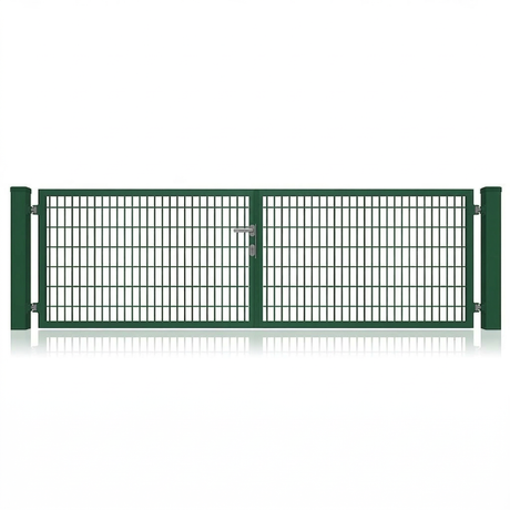 Doppelstabmattenzaun Tor zweiflügelig