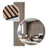 2er Set Wandverkleidung Akustikpaneel Comfort Kiefer 240x60cm