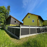 WPC Sichtschutzzaun ENZO Nero - Style Seidengrau