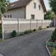 WPC Sichtschutzzaun ENZO Basalt - Style Seidengrau